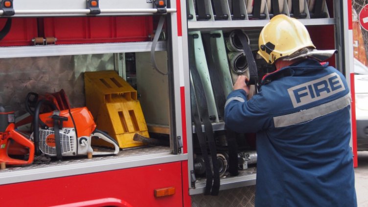 Пожар на малкия стадион "Академик" в столицата