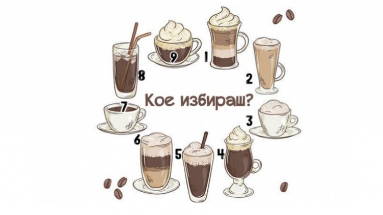 Избери си кафе и разбери какво те очаква в най-близко бъдеще