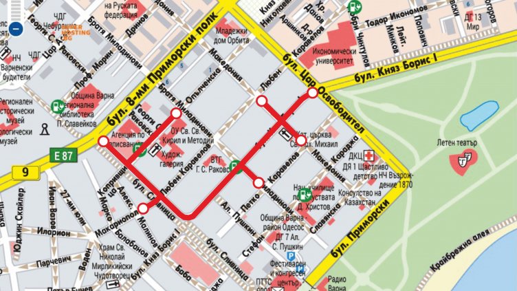 Затварят улици в центъра на Варна за уикенда