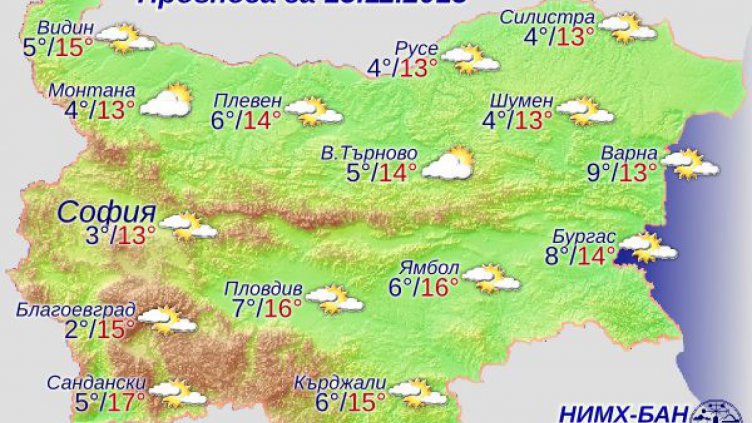 Хубавото време постепенно си отива