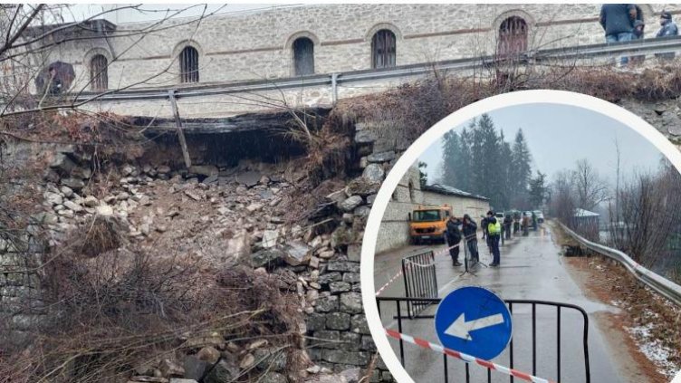 Срути се пътят за Троянския манастир