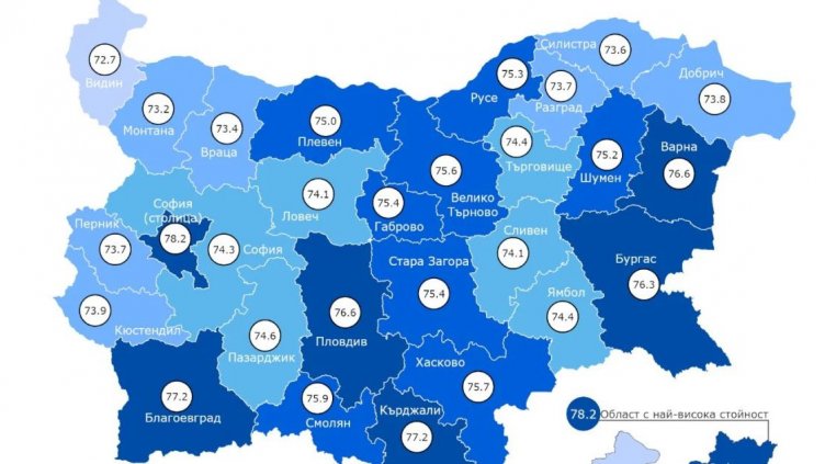 Eто е средната продължителност на живота във Варна