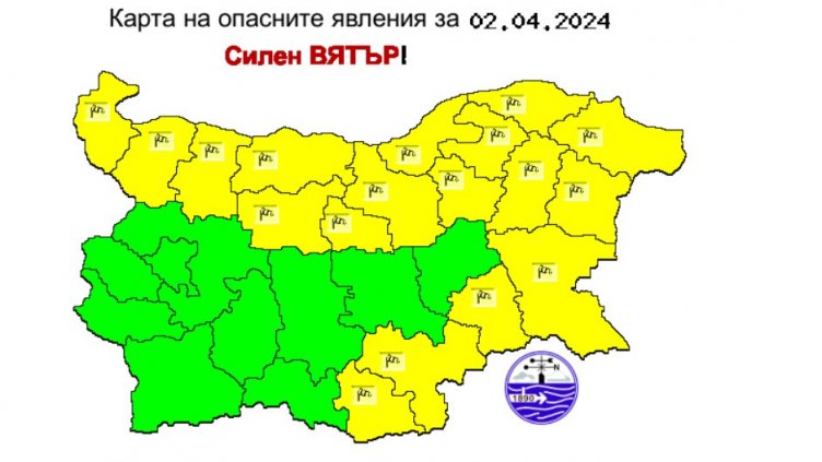 Времето във Варна на 2 април 2024