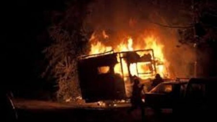 Горя рибарска каравана на Траката