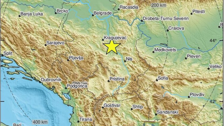 Земетресение удари Сърбия, усети се и у нас