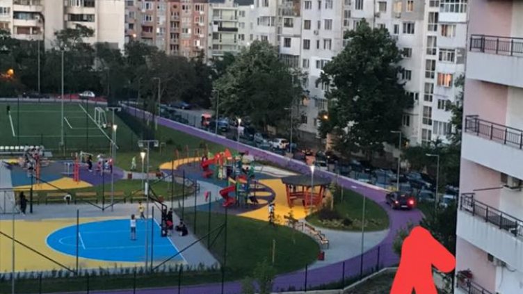 Кола на новия спортен комплекс в кв. "Левски"