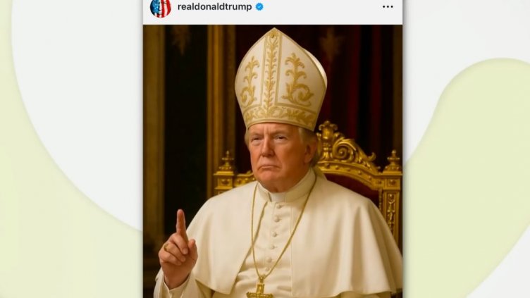 Тръмп си пусна снимка като папа