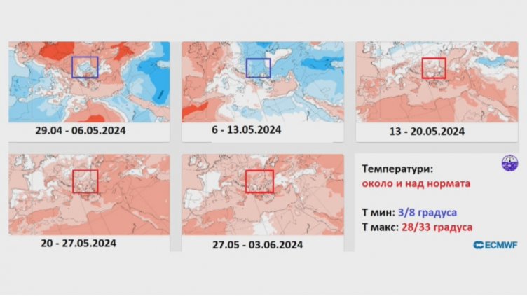 Студ и жега през май