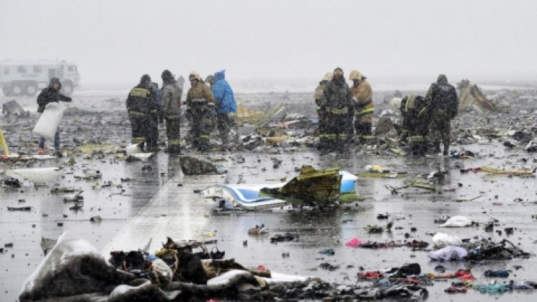 Ново видео с катастрофиралия самолет на Fly Dubai