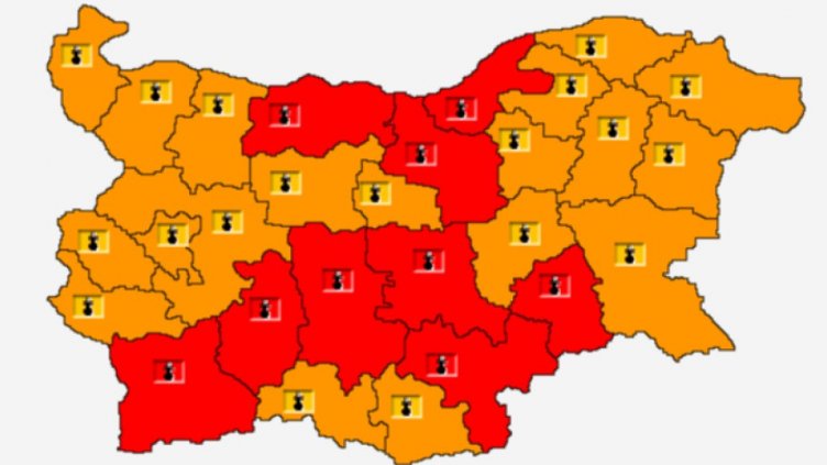 Внимание: Опасно топло в понеделник! Червен код в 8 области у нас