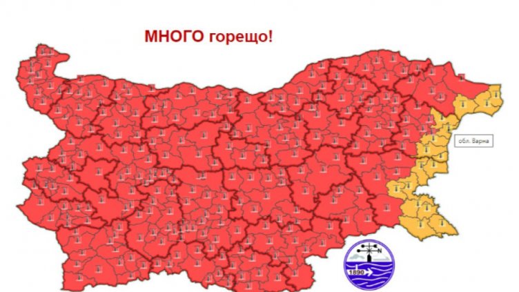 Няма край! Червен код утре за жеги във Варненско
