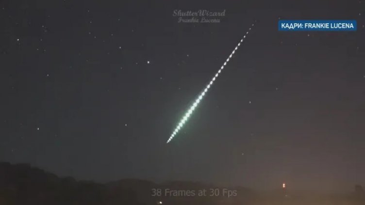 2 метеорни потока бяха причината за красиви „падащи звезди“