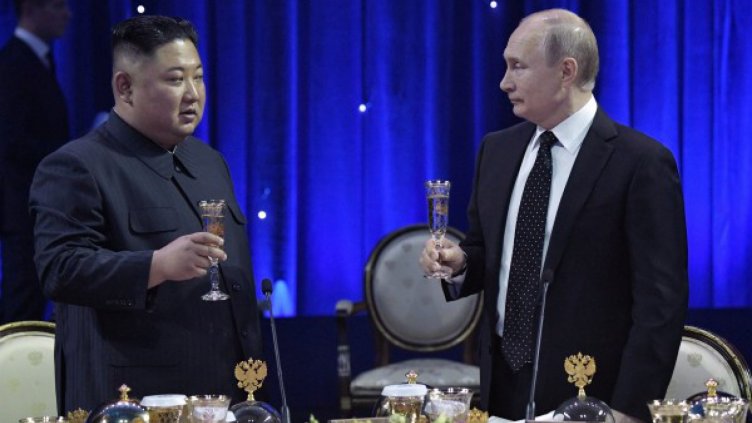 Ким Чен Ун и Владимир Путин. Снимка: Reuters 