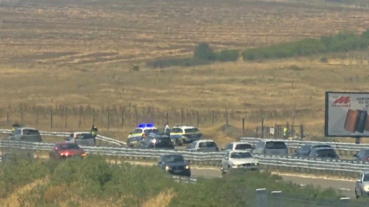 Голямо задръстване на "Тракия"