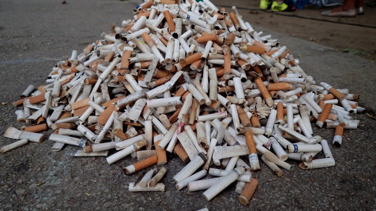 Доброволци събираха фасове на плажа