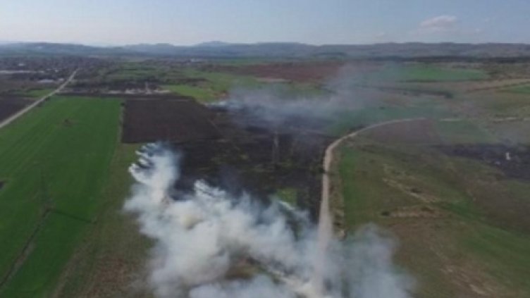 Голям пожар край Костинброд