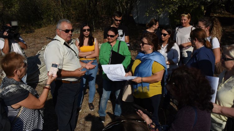 Яни Янев представи на медиите перспективите, които дава Варненският халколитен некропол. Снимка Пламен Гутинов