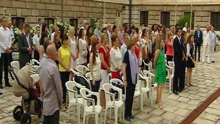 Церемонията беше в Английския двор на Археологическия музей. Снимка Черно море