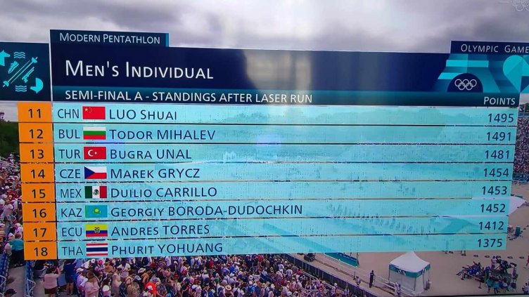 Тодор Михалев завърши 12-и полуфинала на модерния петобой в Париж