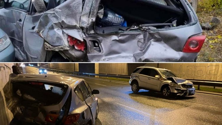 Кола помля Светльо Витков с бясна скорост. Оцеля по чудо! СНИМКИ