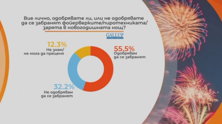"Галъп": Повече от половината българи не искат пиратки и заря за Нова година