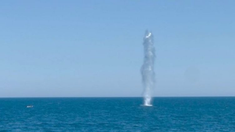 Военноморските сили унищожиха дрейфащ дрон край Кранево
