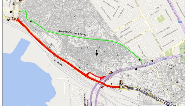 Затварят за 2 дни бул. "Девня"