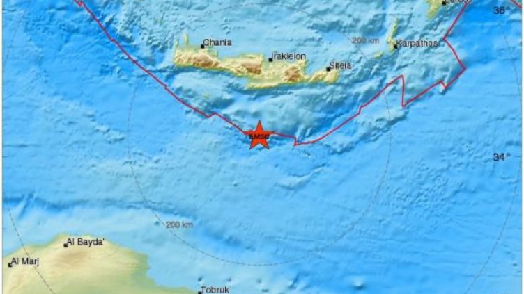 Отново земетресение край Крит