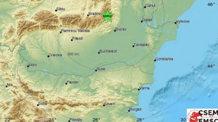 Земята са разтресе на 200 км от Добрич