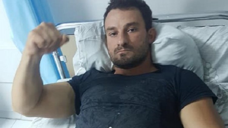 Перата – уцелен с три куршума, един останал в него