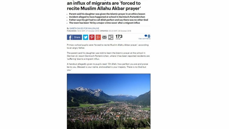 В Германия принуждават деца да наизустяват молитвата „Аллах Акбар“
