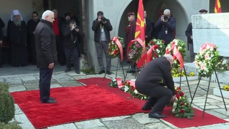 Под мерника на снайперисти: Македонци и българи почитат Гоце Делчев поотделно (ВИДЕО)