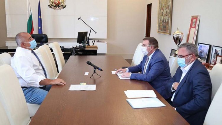 Бойко Борисов, Костадин Ангелов и Ангел Кунчев; Снимка: пресцентър, правителствена информационна служба