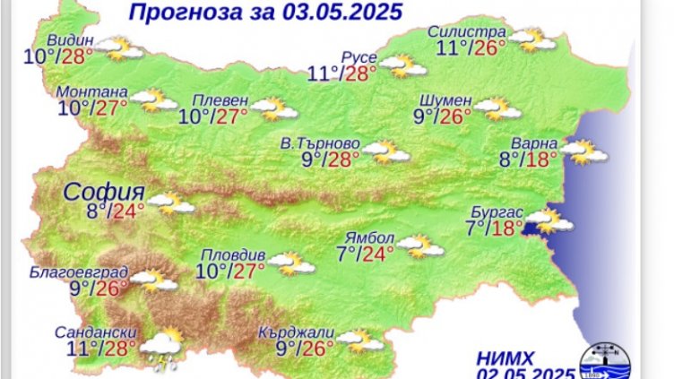 Какво време ни очаква в събота?