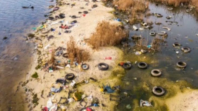 Огромно количество битови отпадъци замърсяват Варненското езеро