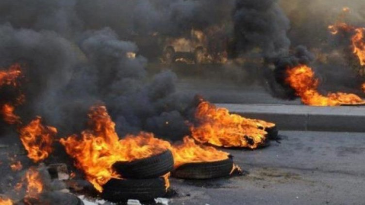 Запалени гуми обгазиха част от "Трошево"