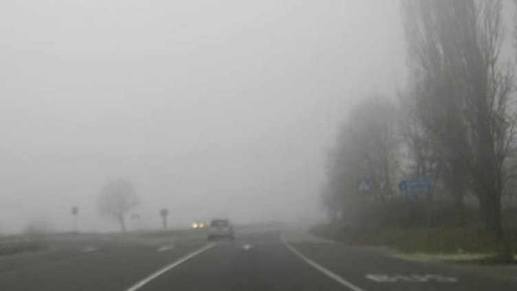 Два камиона се блъснаха в мъглата