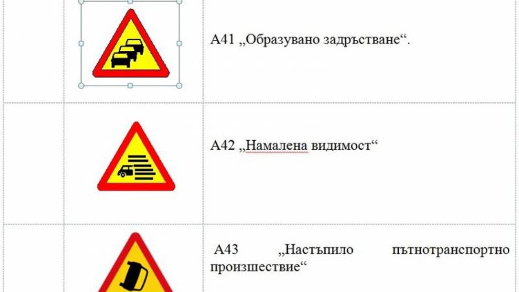 Въвеждат 8 нови пътни знака у нас
