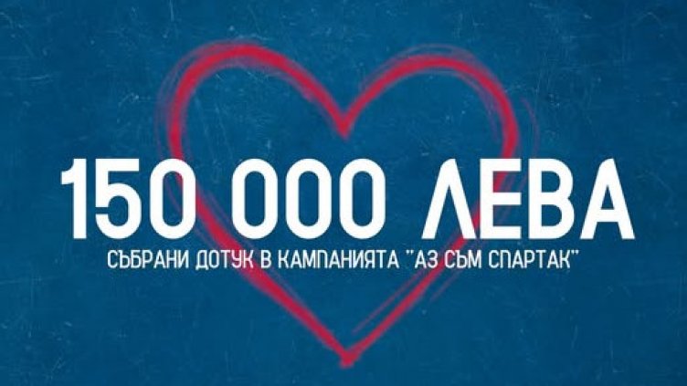 150 000 лв. събраха феновете на Спартак Вн за 4 дни
