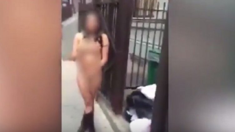 В Ню Йорк прелюбодейка извървя "пътя на срама" гола! (ВИДЕО)