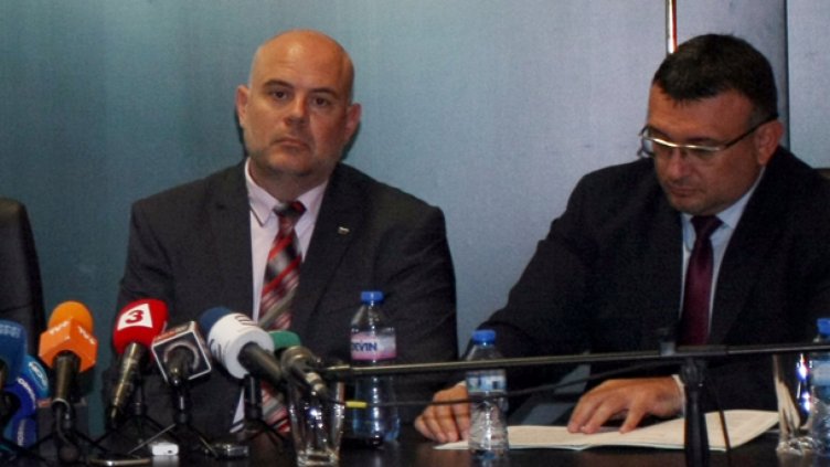 Ръководителят на спецпрокуратурата Иван Гешев и главният секретар на МВР Младен Маринов