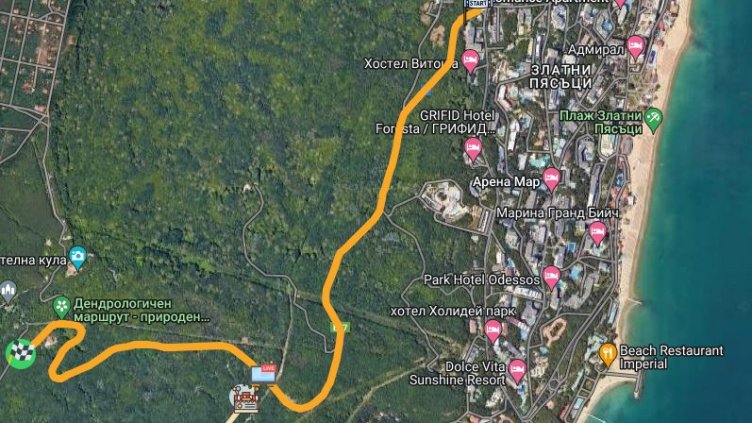 Вкарват колите от пътя Варна - Златни пясъци през кв. "Чайка"