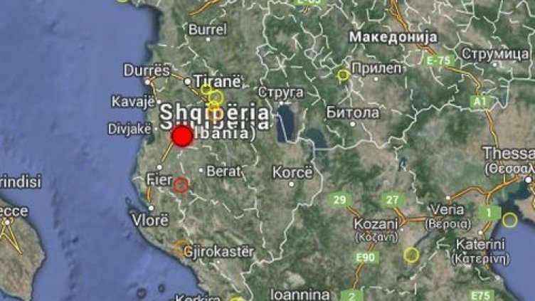 5,2 по Рихтер люля централната част на Албания