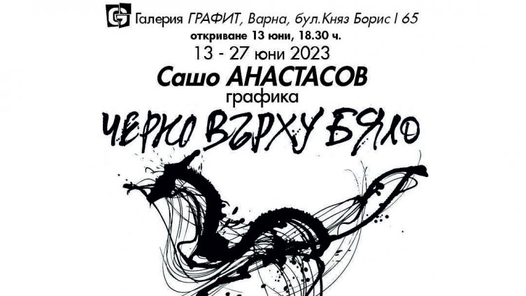 Сашо Анастасов реди изложба в галерия "Графит"