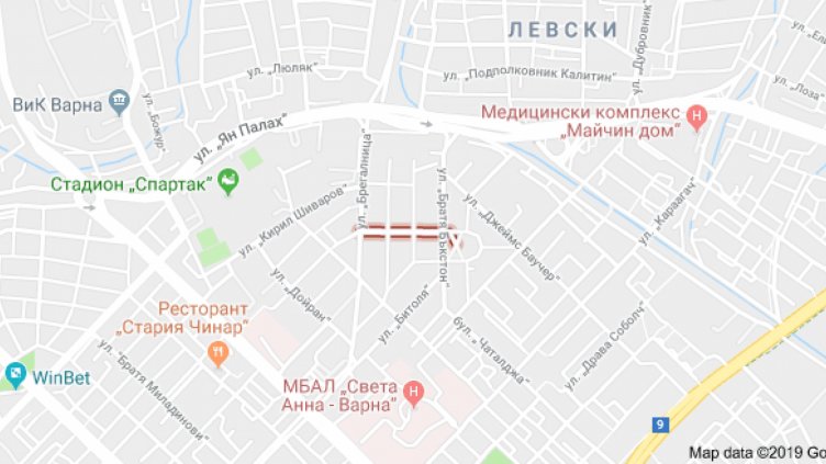 Предлагат движението по ул. “Кюстенджа” във Варна да стане двупосочно