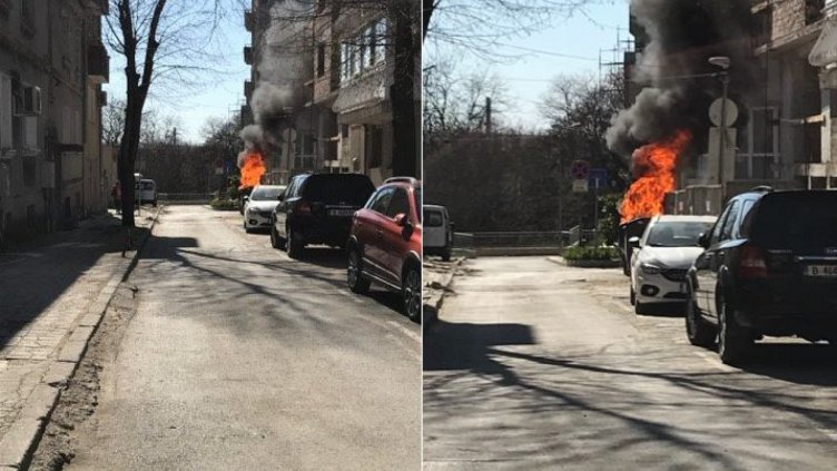 Вандали подпалиха контейнер, може да пламне и сграда в центъра на Варна