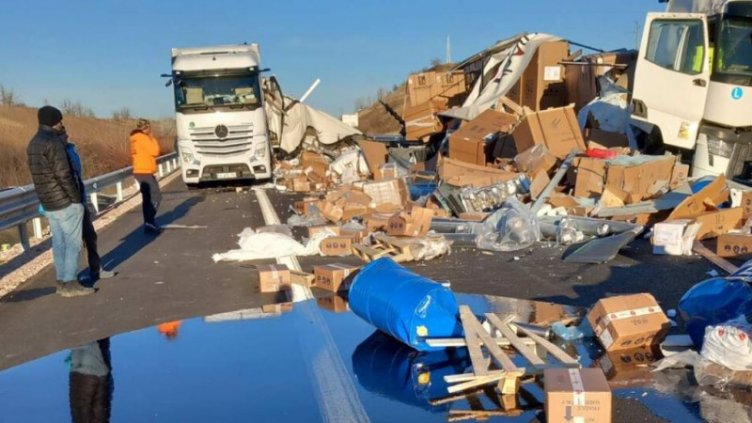 ПТП между 2 тира затвори временно АМ “Марица”