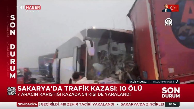 10 загинали и 57 ранени при верижна катастрофа в Турция (ВИДЕО)