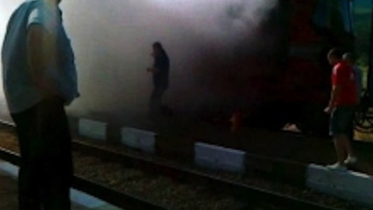 Запали се влака София-Бургас