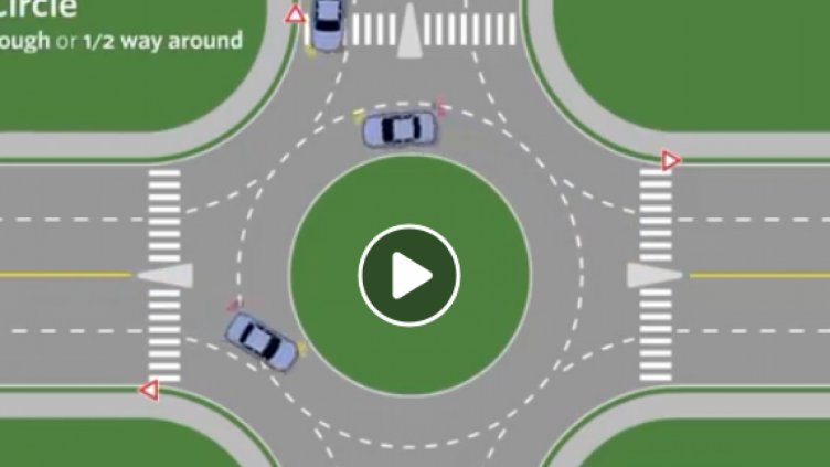 Основни правила за преминаване през кръгово (ВИДЕО)